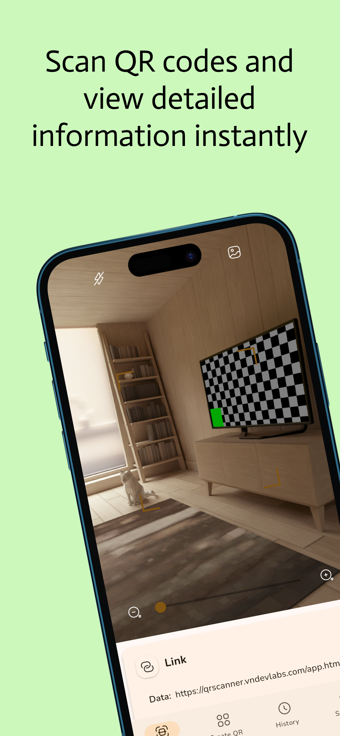 QR Scanner App Screenshot